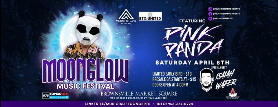 Moonglow Music Festival Day 2 ft. PINK PANDA w\/ ISAIAH WAFER @ Brownsville Market Square