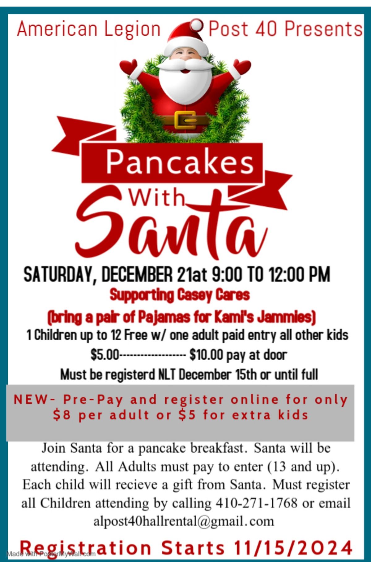 Annual Pancakes with Santa