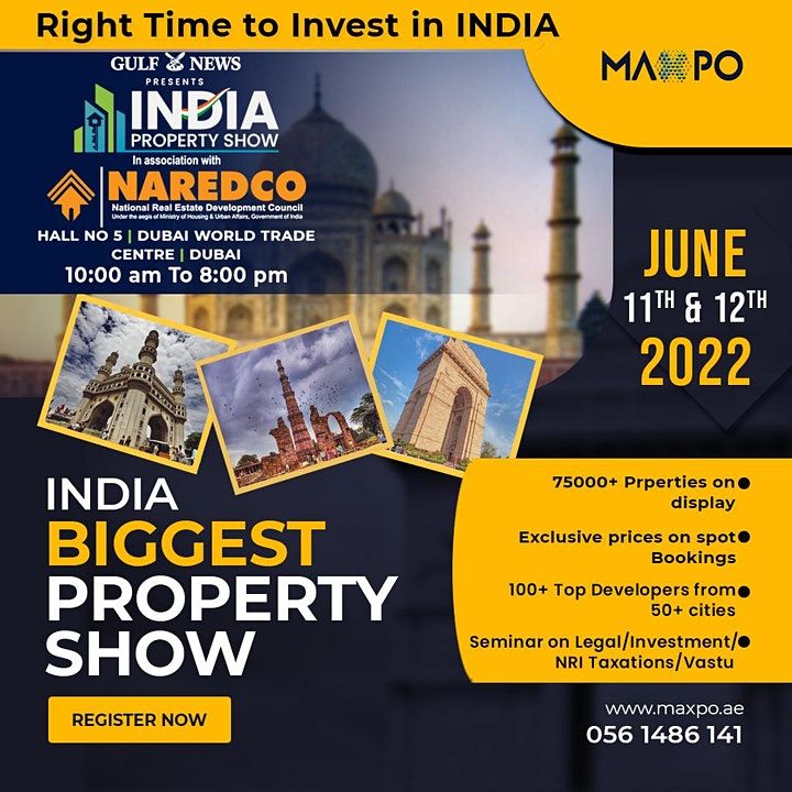 India biggest property show at Dubai 2022, Dubai World Trade Centre, 12