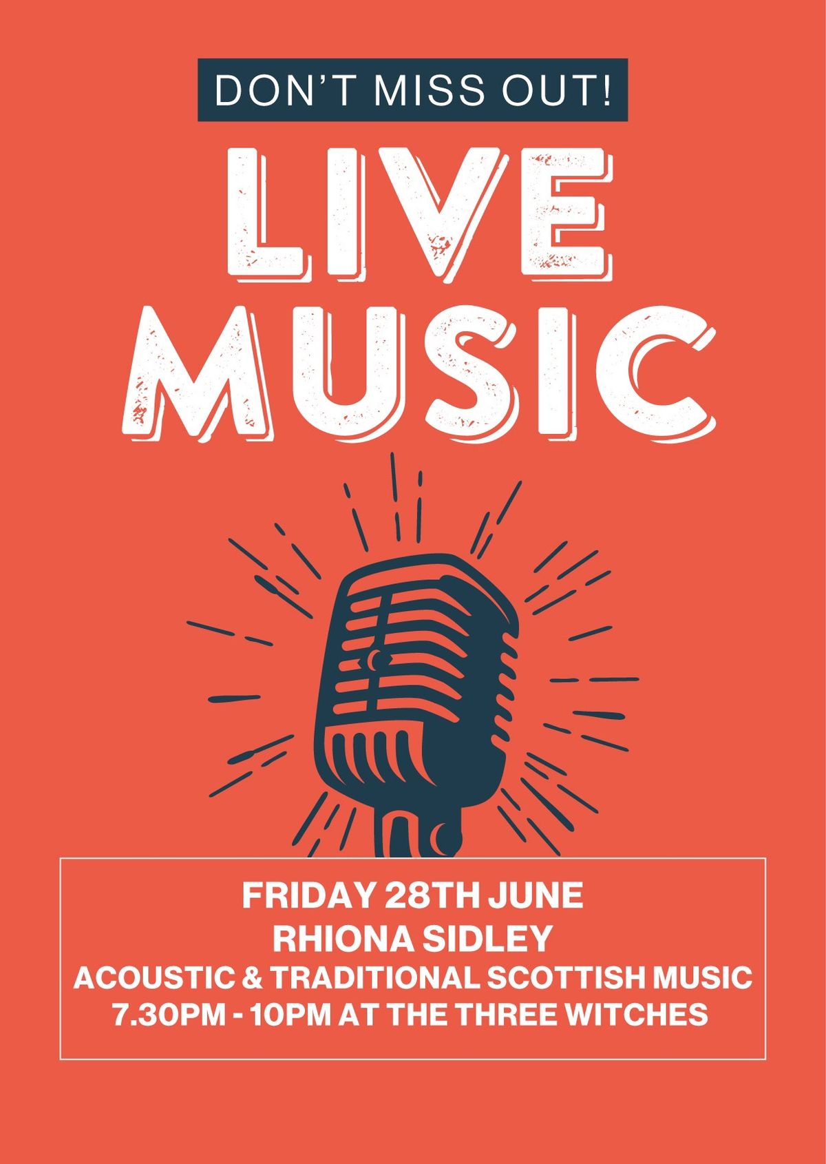 Live Music by Rhiona Sidley 