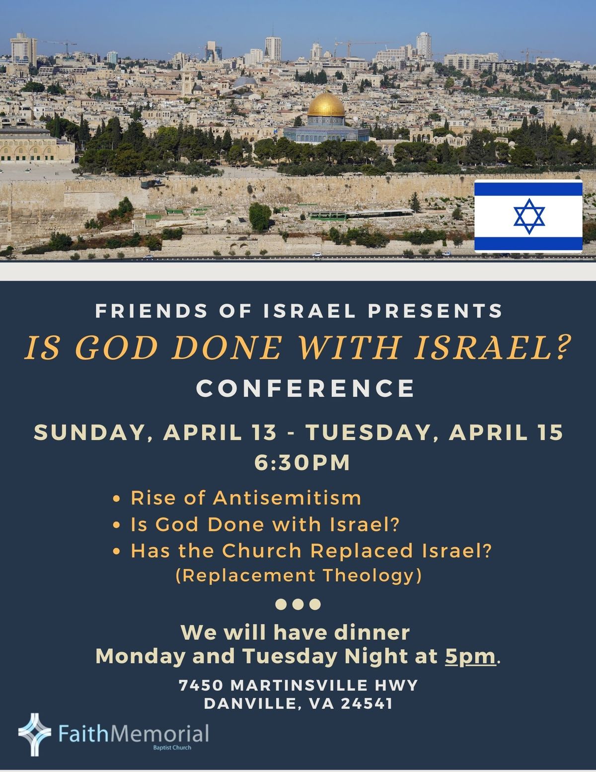 Is God Done with Israel Conference 