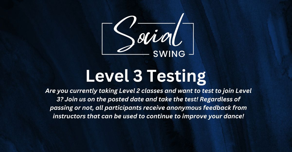 Level 3 Testing