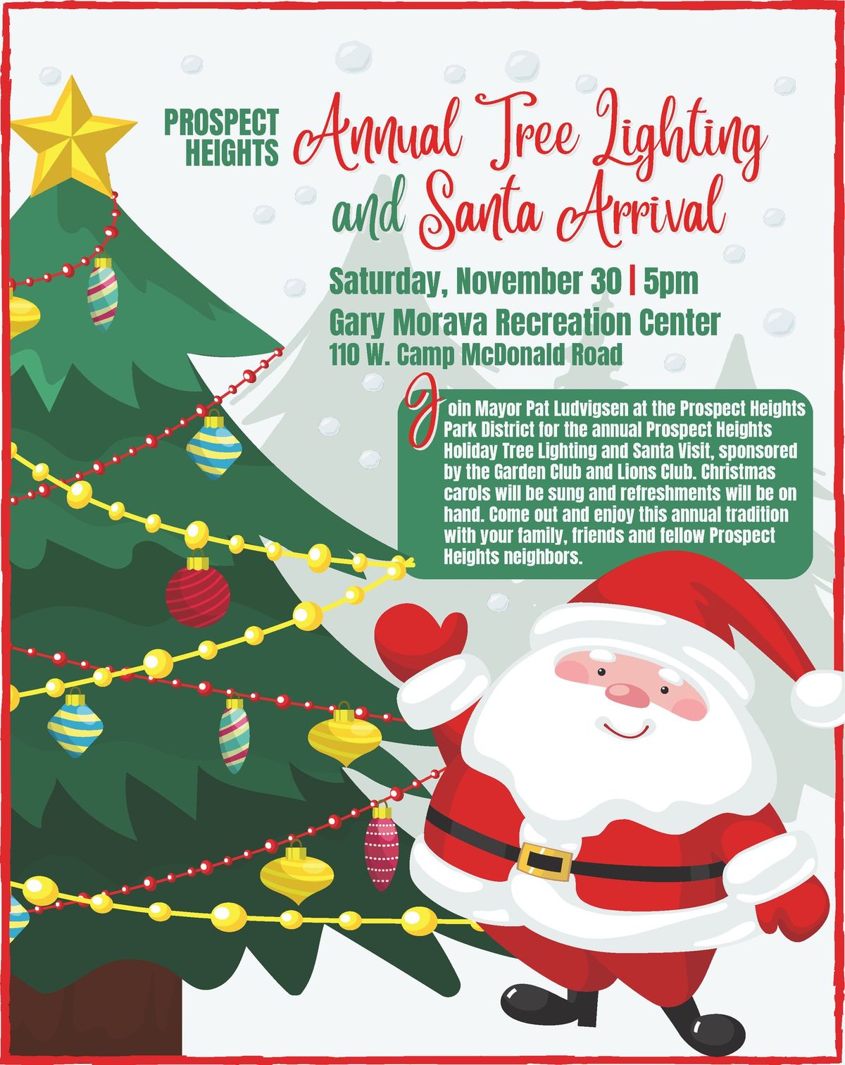 Annual Tree Lighting Event