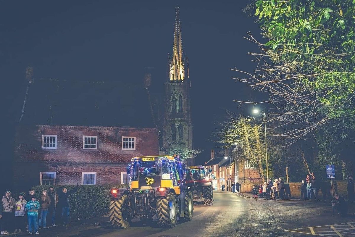 Louth's Christmas tractor run 2024 in aid of CRUK