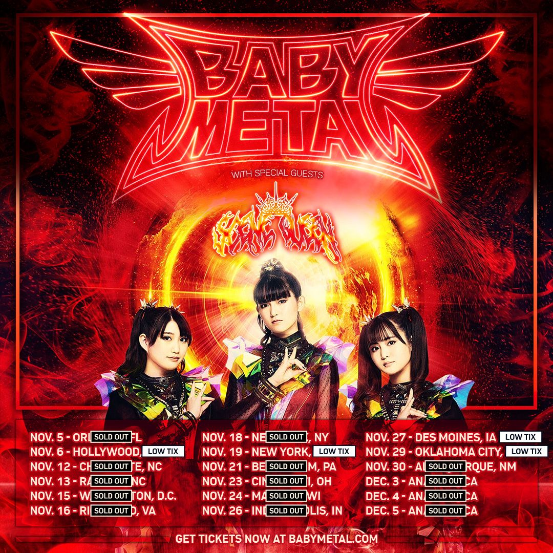 Babymetal at Coastal Credit Union Music Park at Walnut Creek