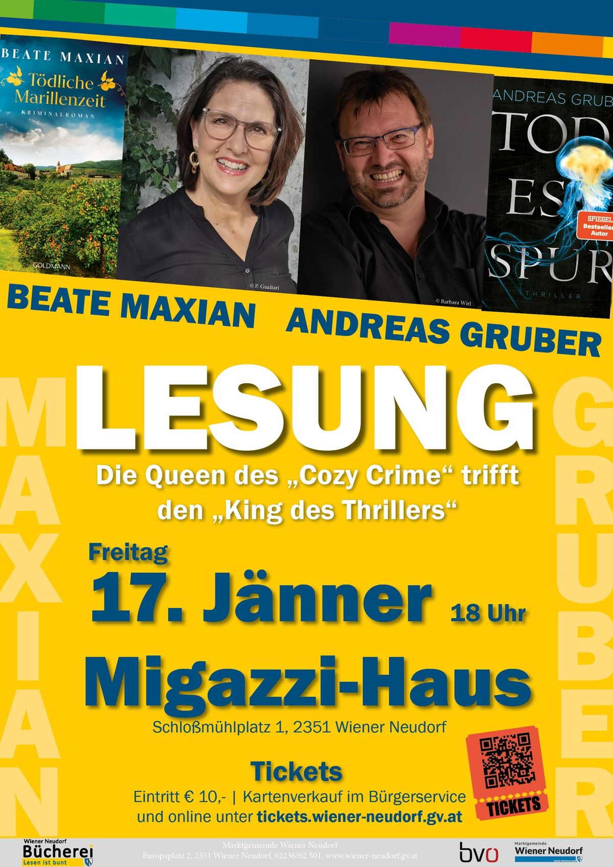 Lesung Beate Maxian & Andreas Gruber