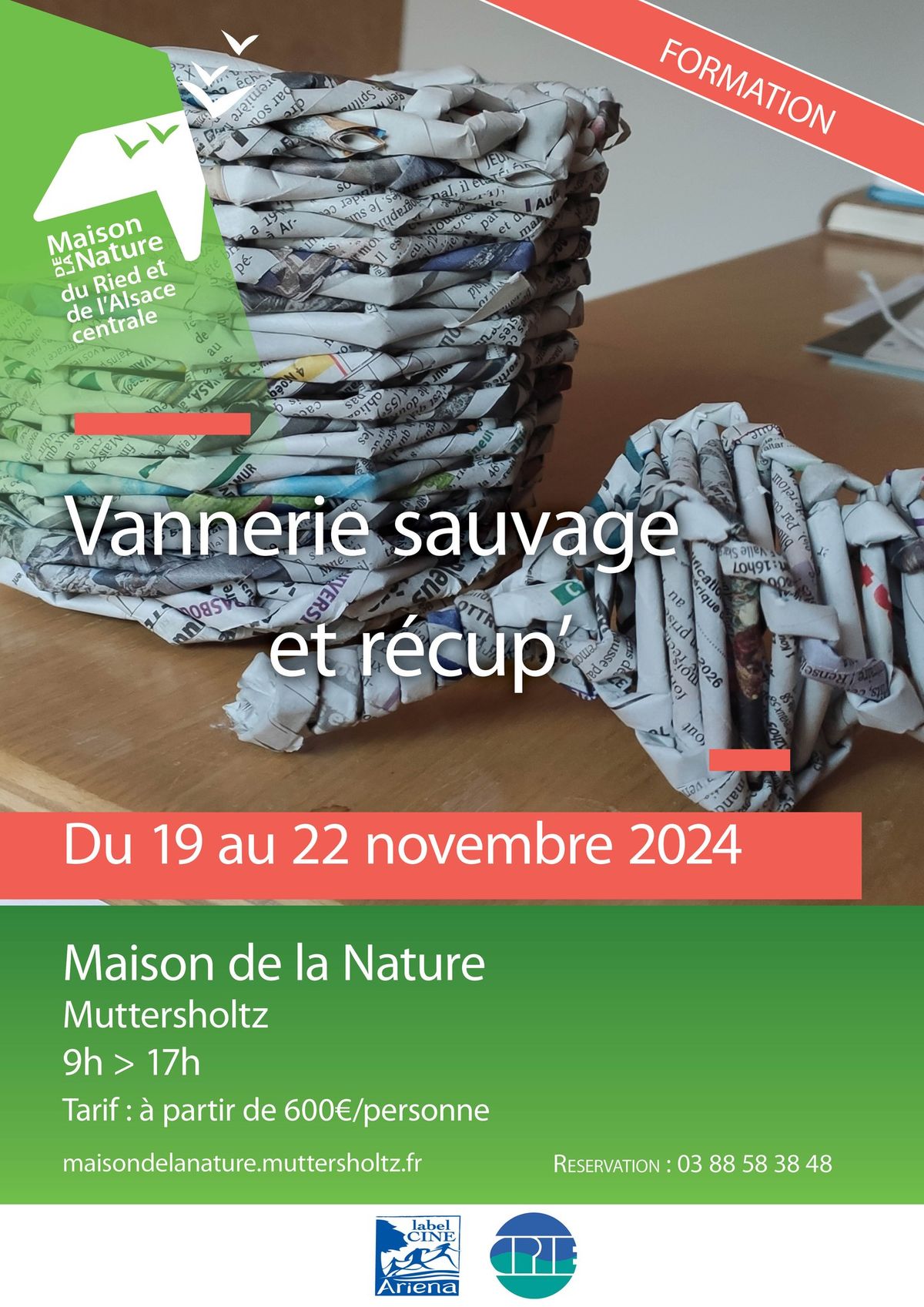 FORMATION Vannerie sauvage et de r\u00e9cup'