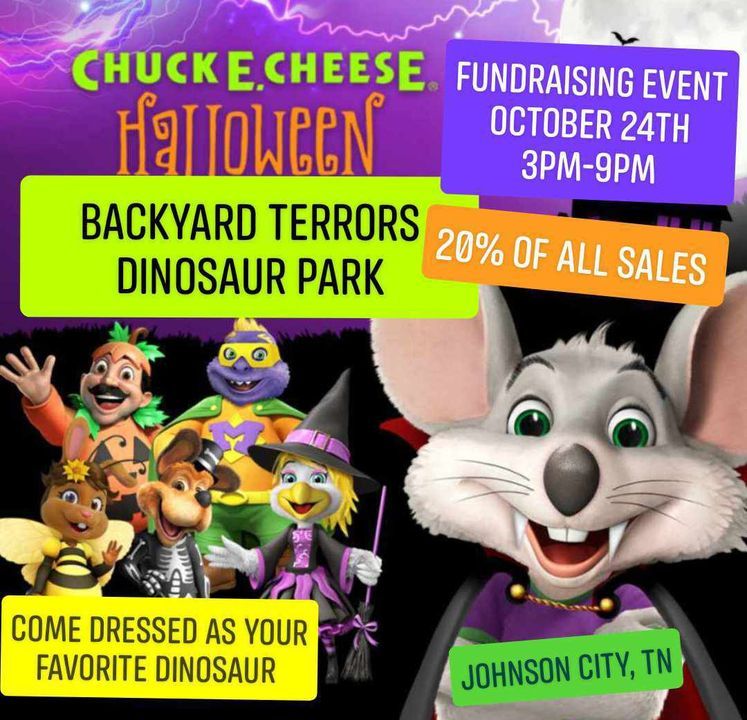 Dinotastic Fundrasier at Chuck E Cheese in Johnson City!