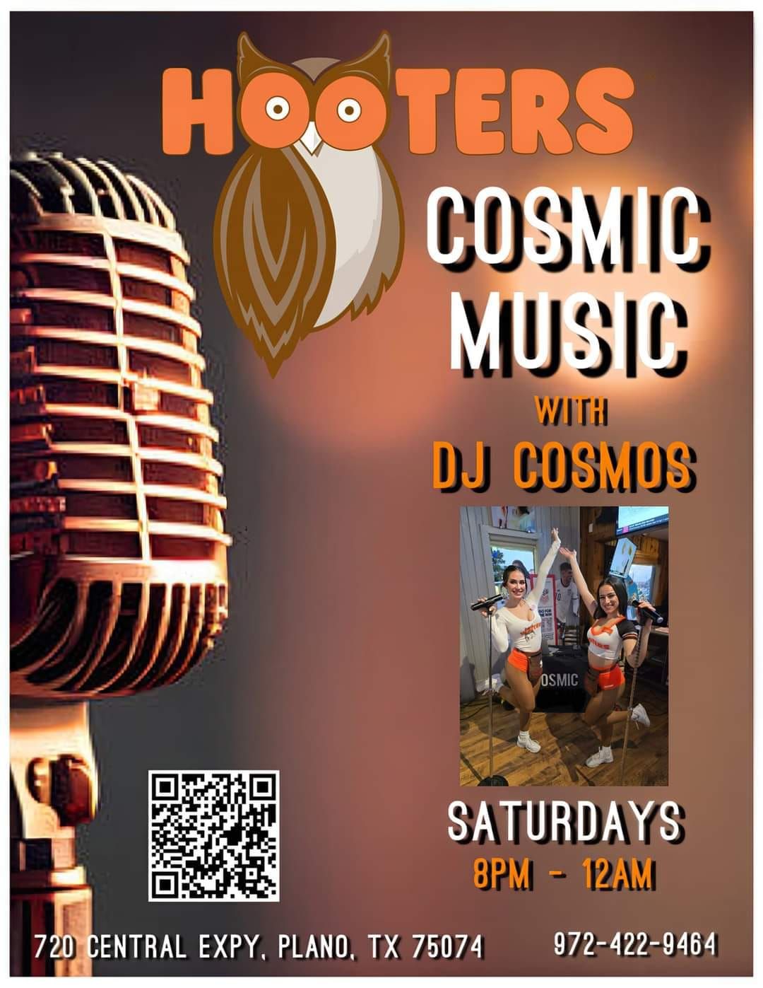 Cosmic Karaoke at Hooters