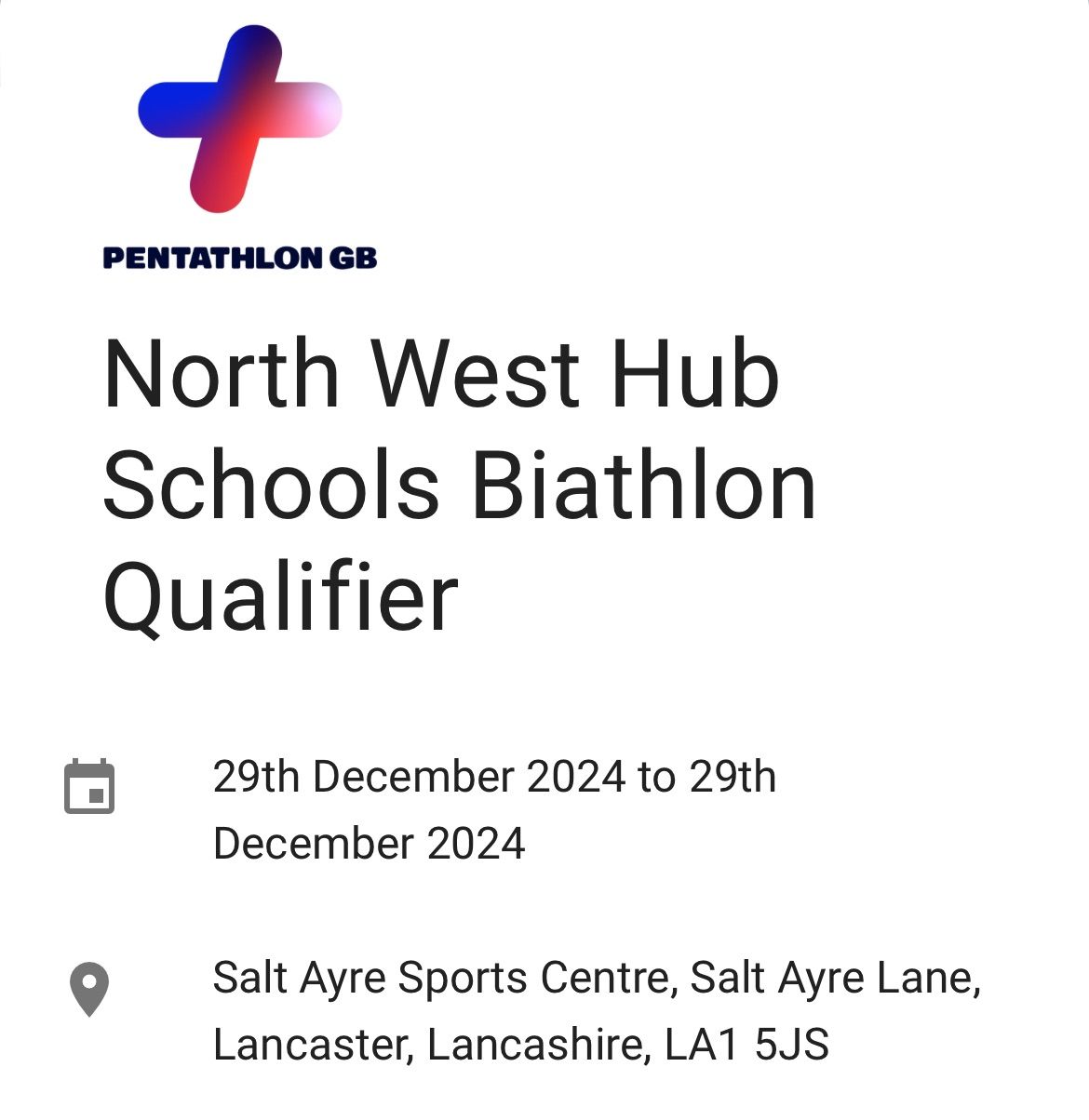 North West Hub Schools Biathlon Qualifier