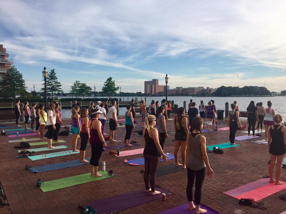 Wednesday Sunset Yoga near the Pagoda