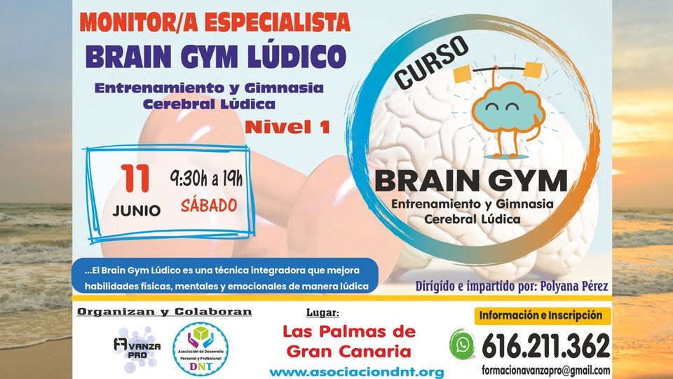Curso Brain Gym L\u00fadico Nivel 1 - Gran Canaria