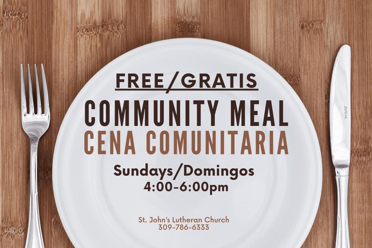 Cena comunitaria gratuita (Community Meal) FREE