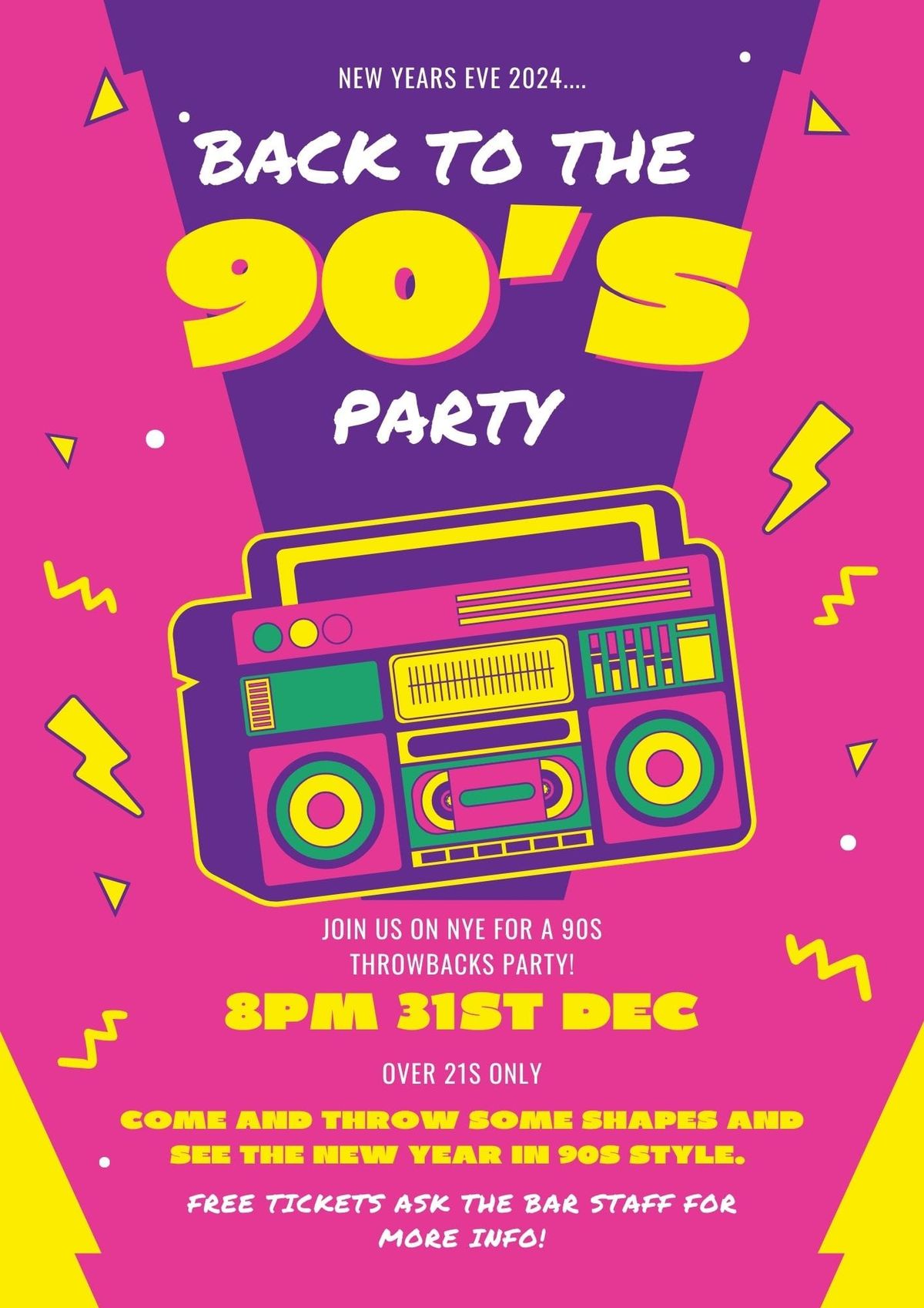 Back to the 90s New Years Eve!