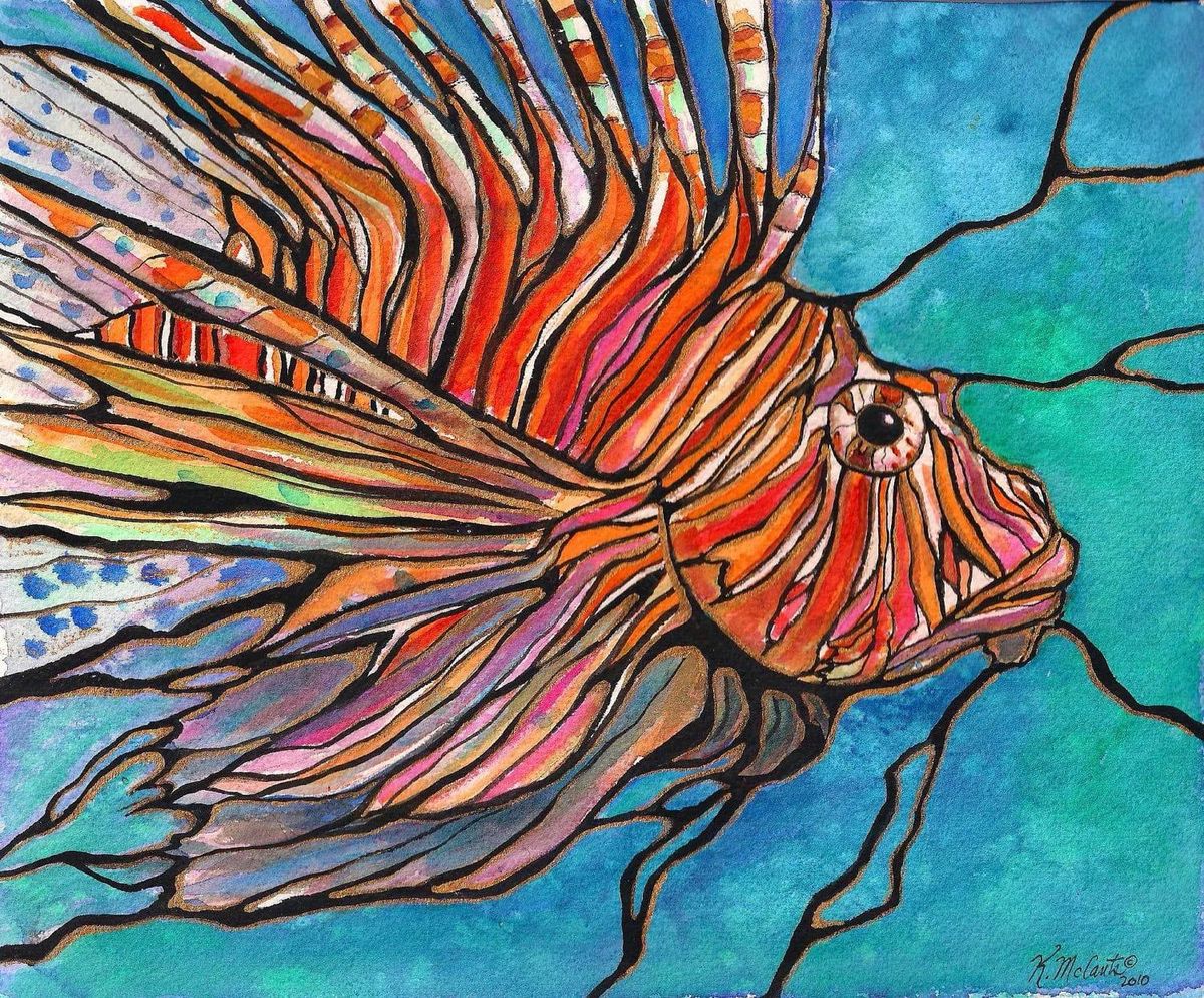 Lion Fish Paint Night 