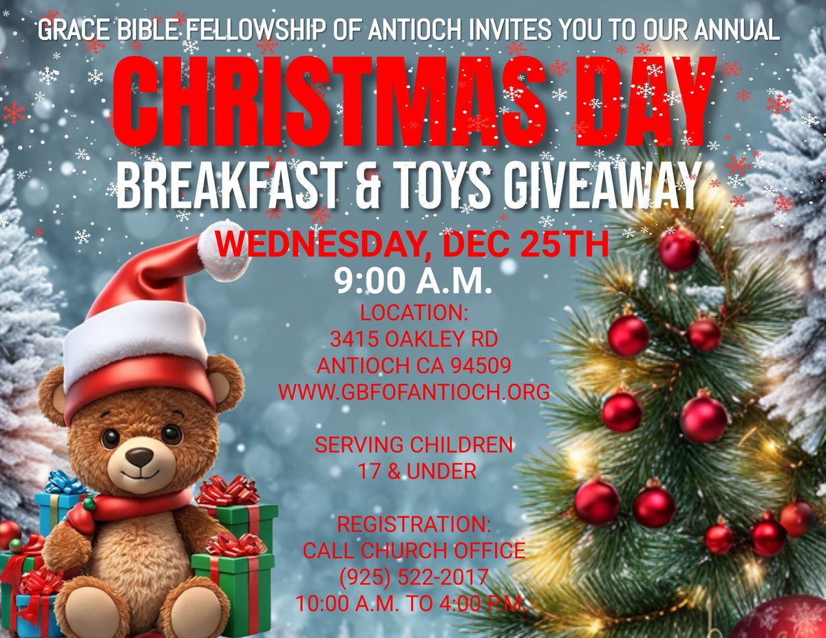 Grace Bible Fellowship Breakfast and Toy Giveaway