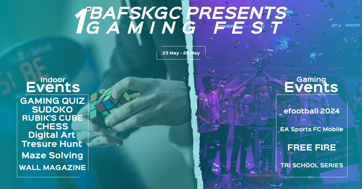 BAF Shaheen College Kurmitola Gaming Club Presents 1st Gaming Fest