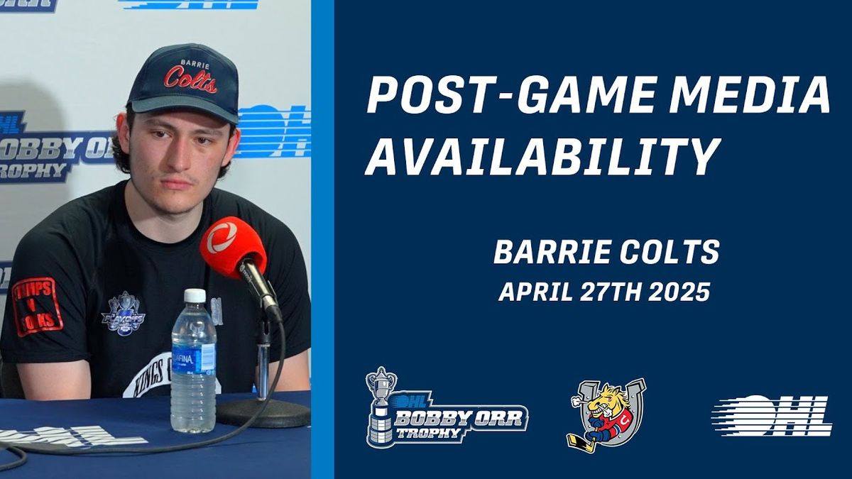 Barrie Colts at Kitchener Rangers at Kitchener Memorial Auditorium Complex