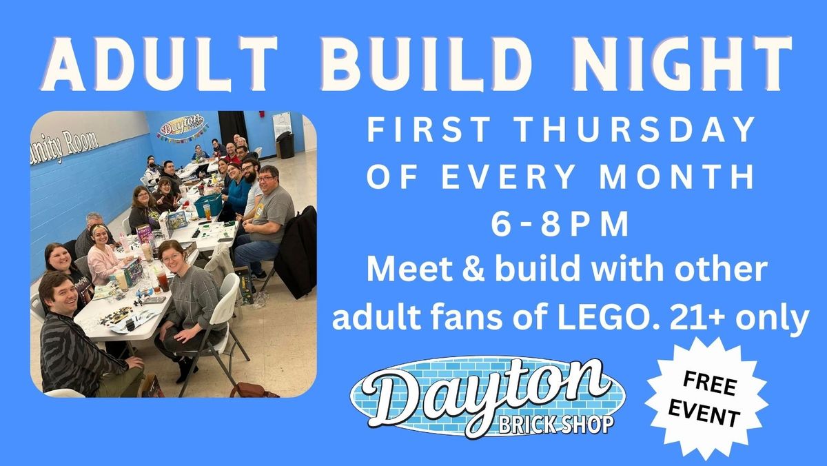 ADULT BUILD NIGHT! - AGE 21+ 