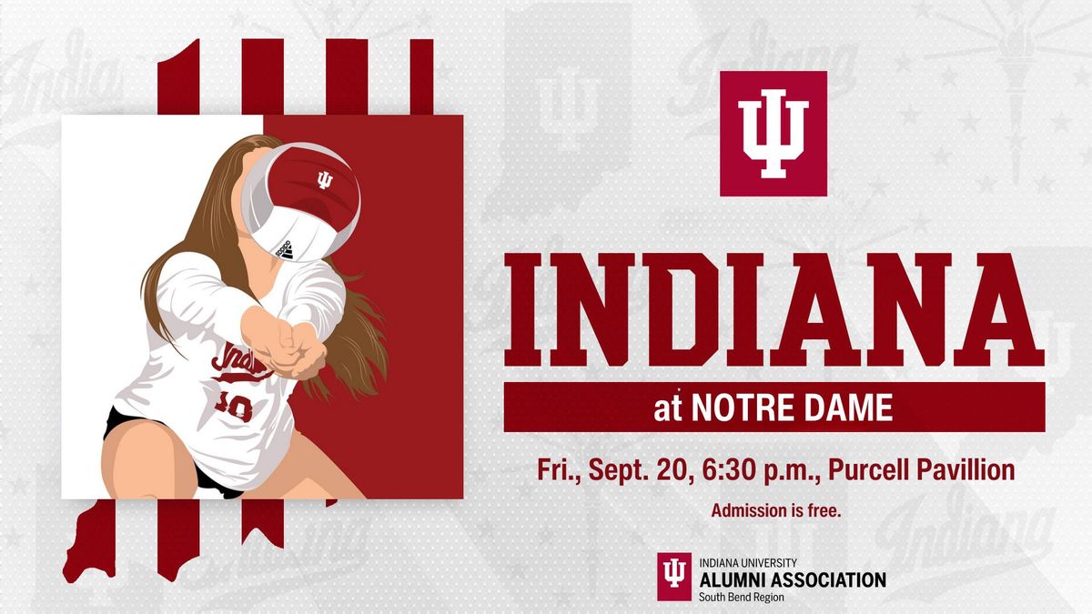 IU Volleyball at Notre Dame