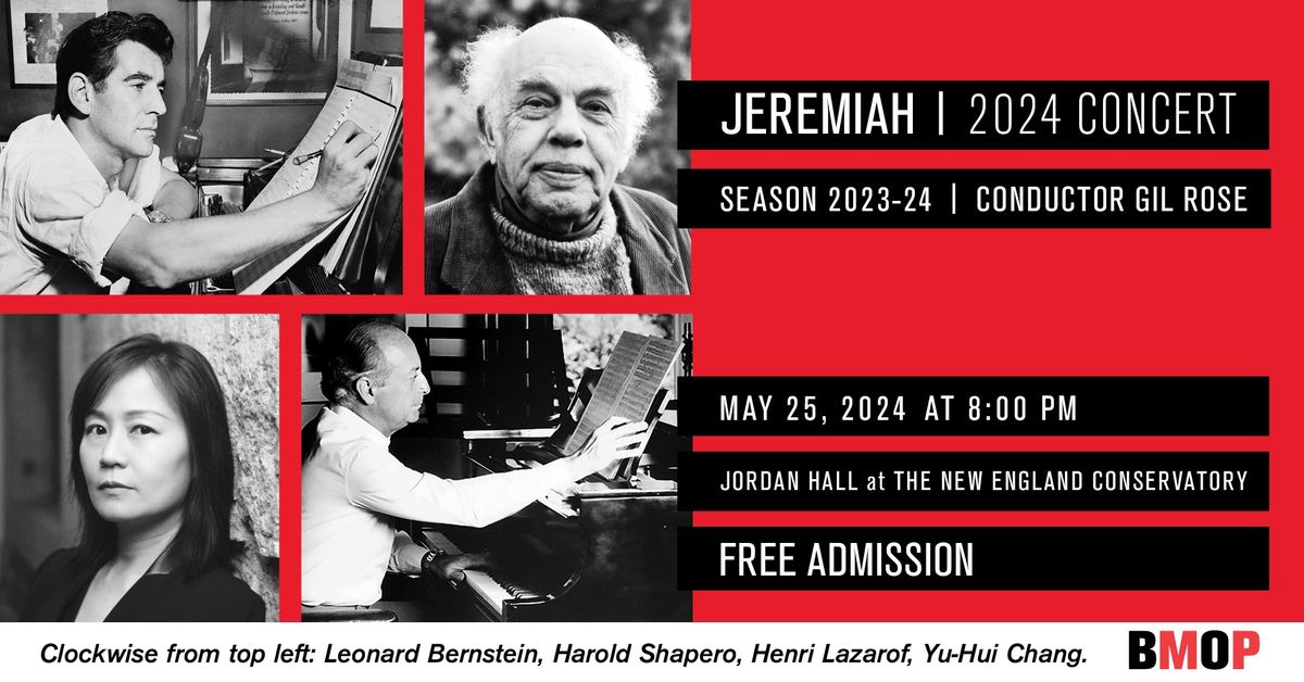 Boston Modern Orchestra Project (BMOP) presents Jeremiah