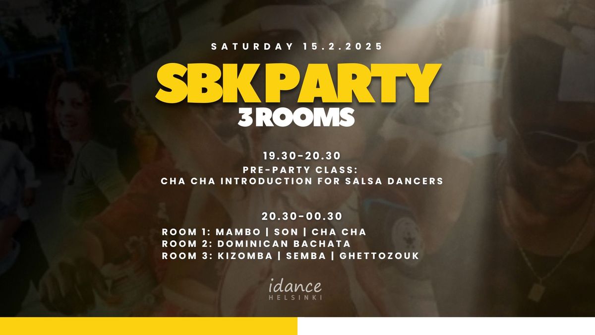 3-room SBK Party 15.2. - Cha Cha pre-party class