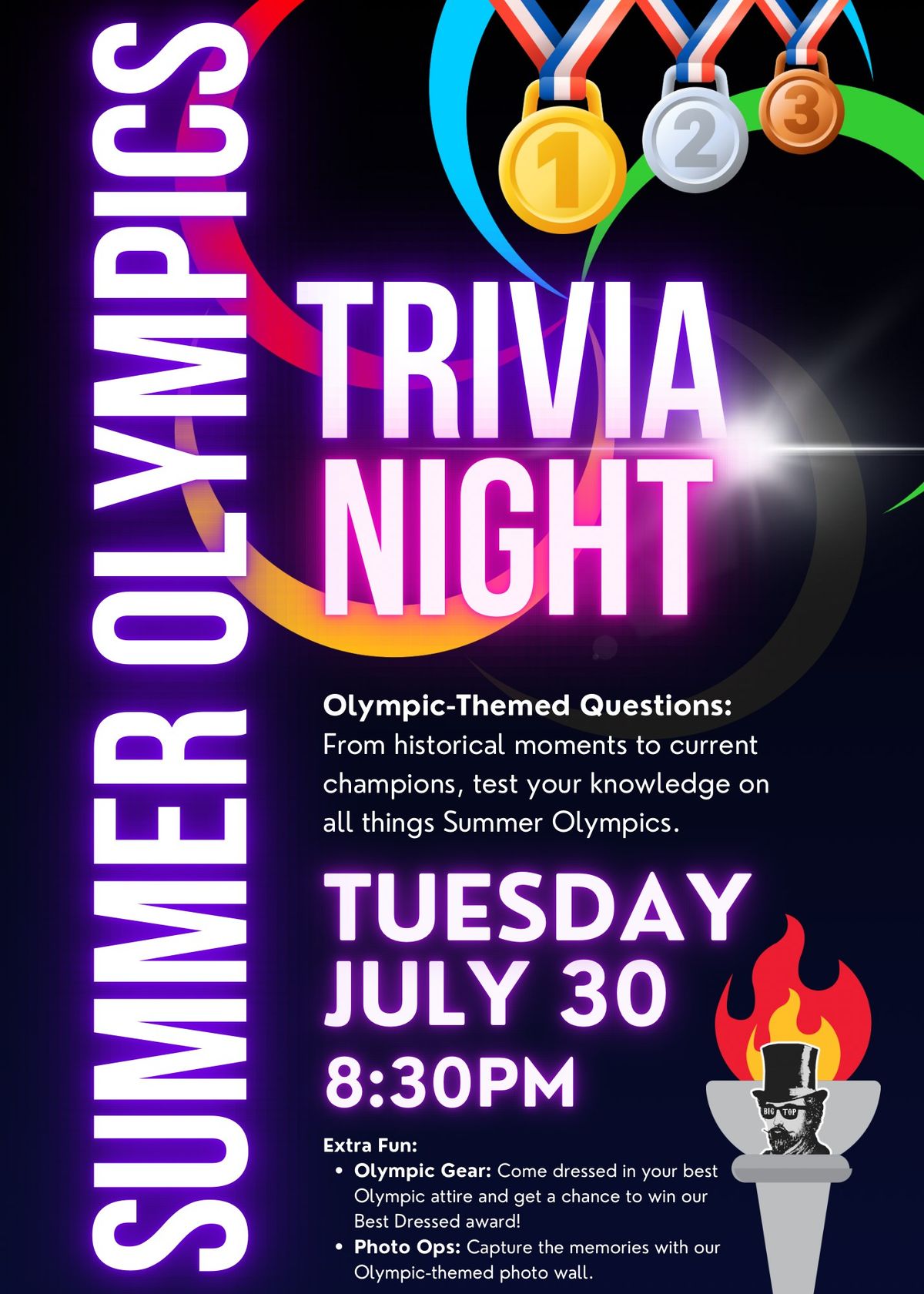 Summer Olympic Themed Trivia Night