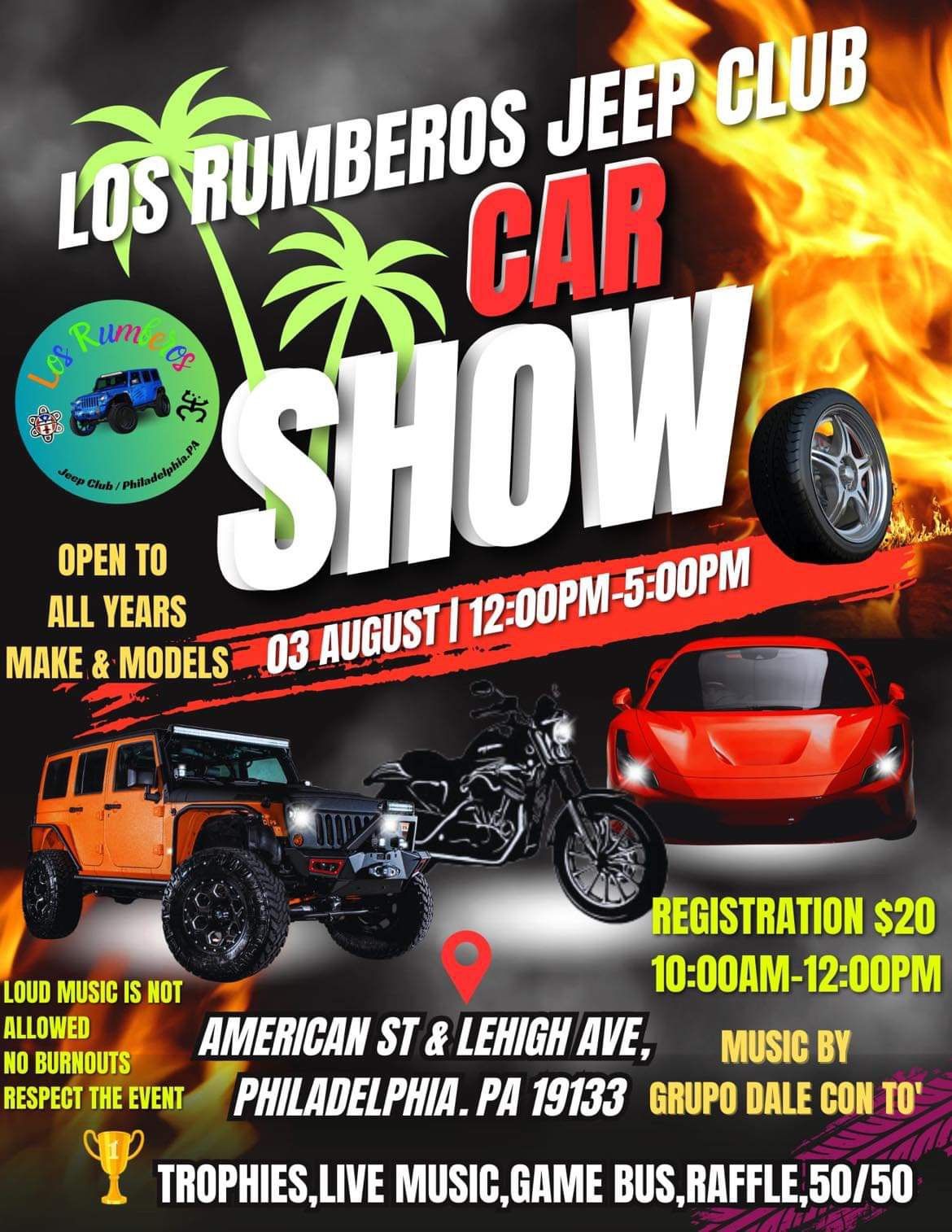 Los Rumberos Jeep Club Car Show 