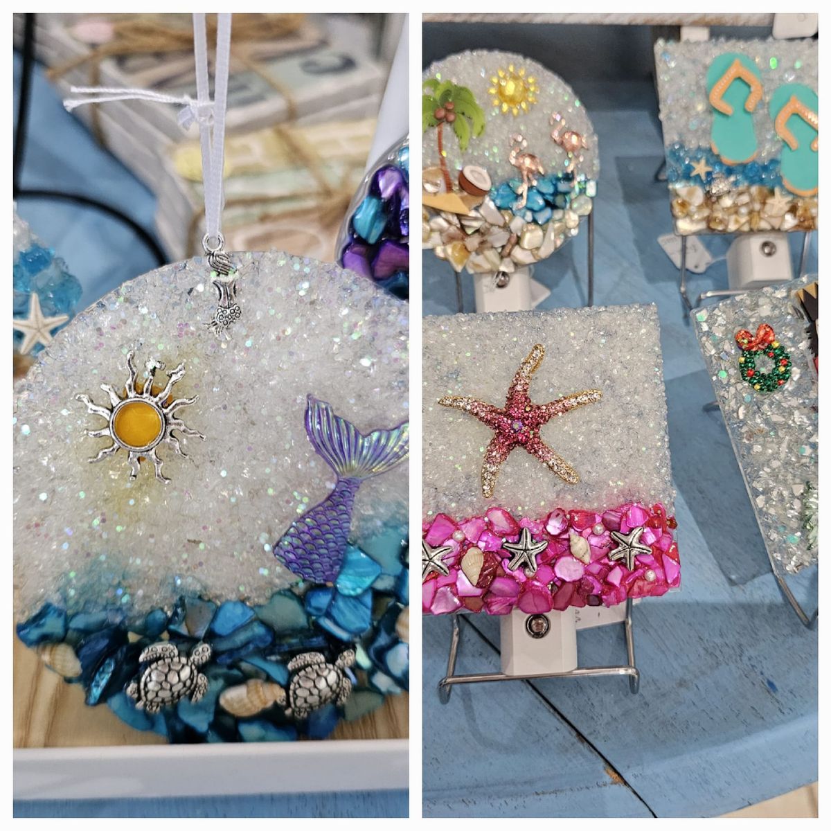 Mixed Media Night Light  or Suncatcher Class