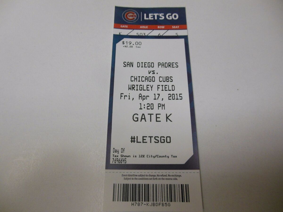 San Diego Padres at Chicago Cubs Tickets