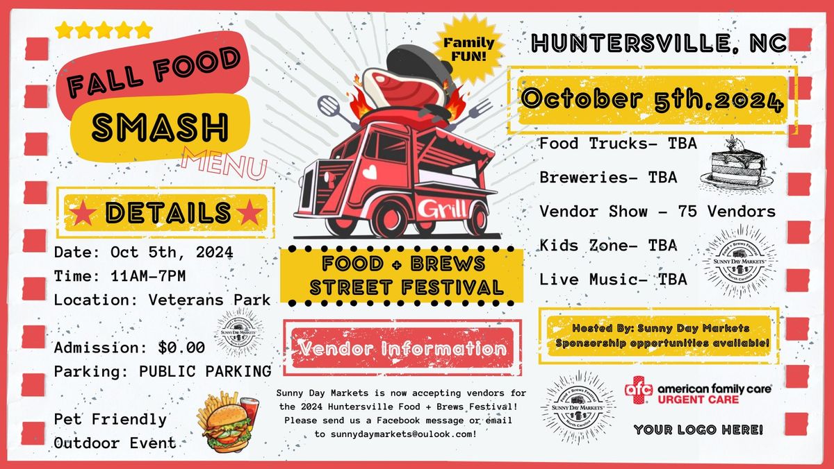 Huntersville Fall Food + Brews Festival 