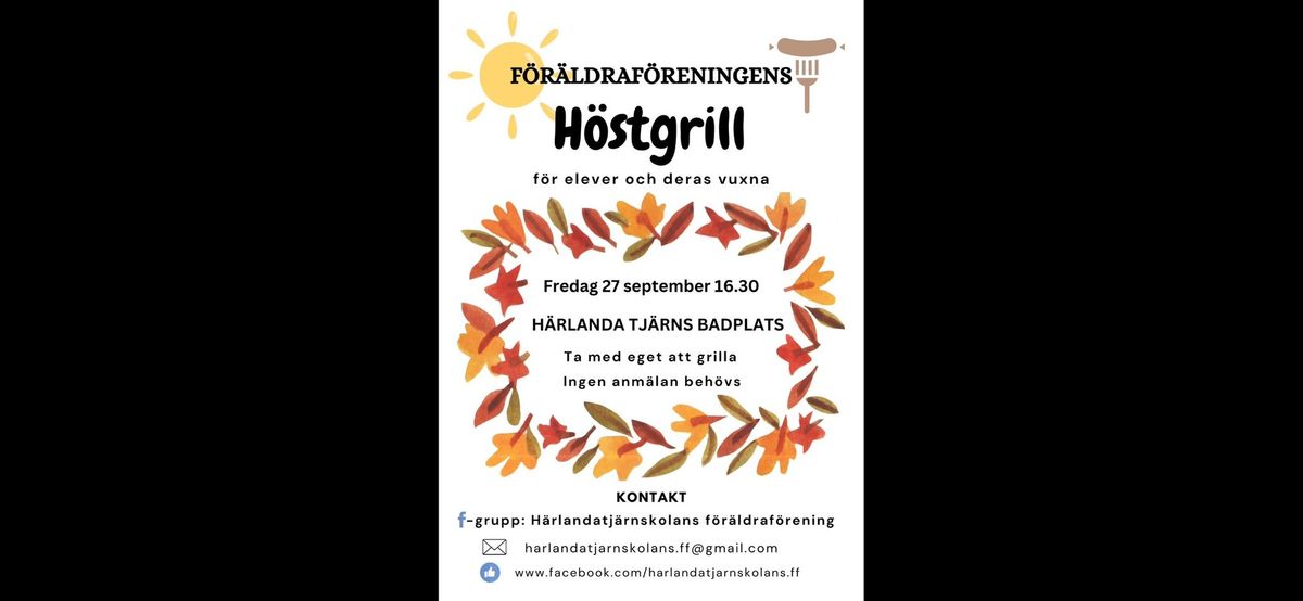 H\u00f6stgrill med F\u00f6r\u00e4ldraf\u00f6reningen