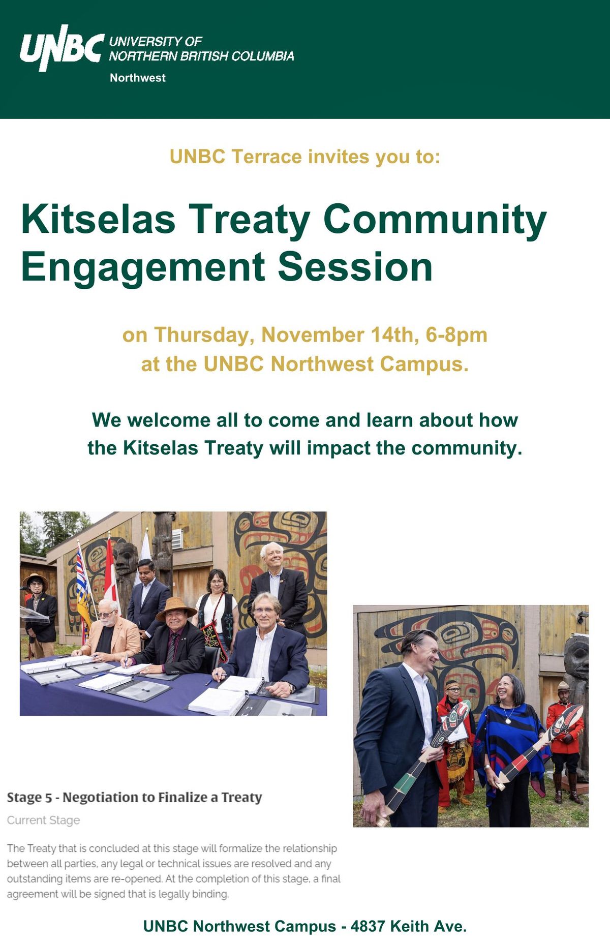 Kitselas Treaty Community Engagement Session