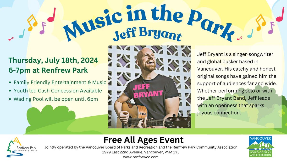 Music in the Park with Jeff Bryant