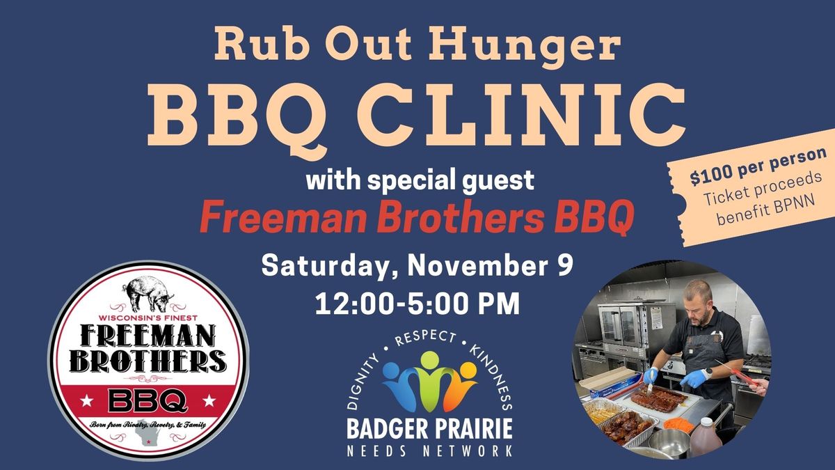 "Rub Out Hunger" BBQ Clinic 