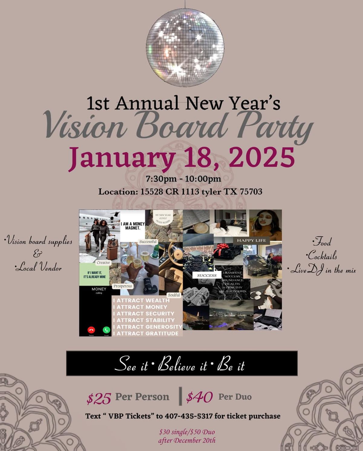 2025 Vision Board Party