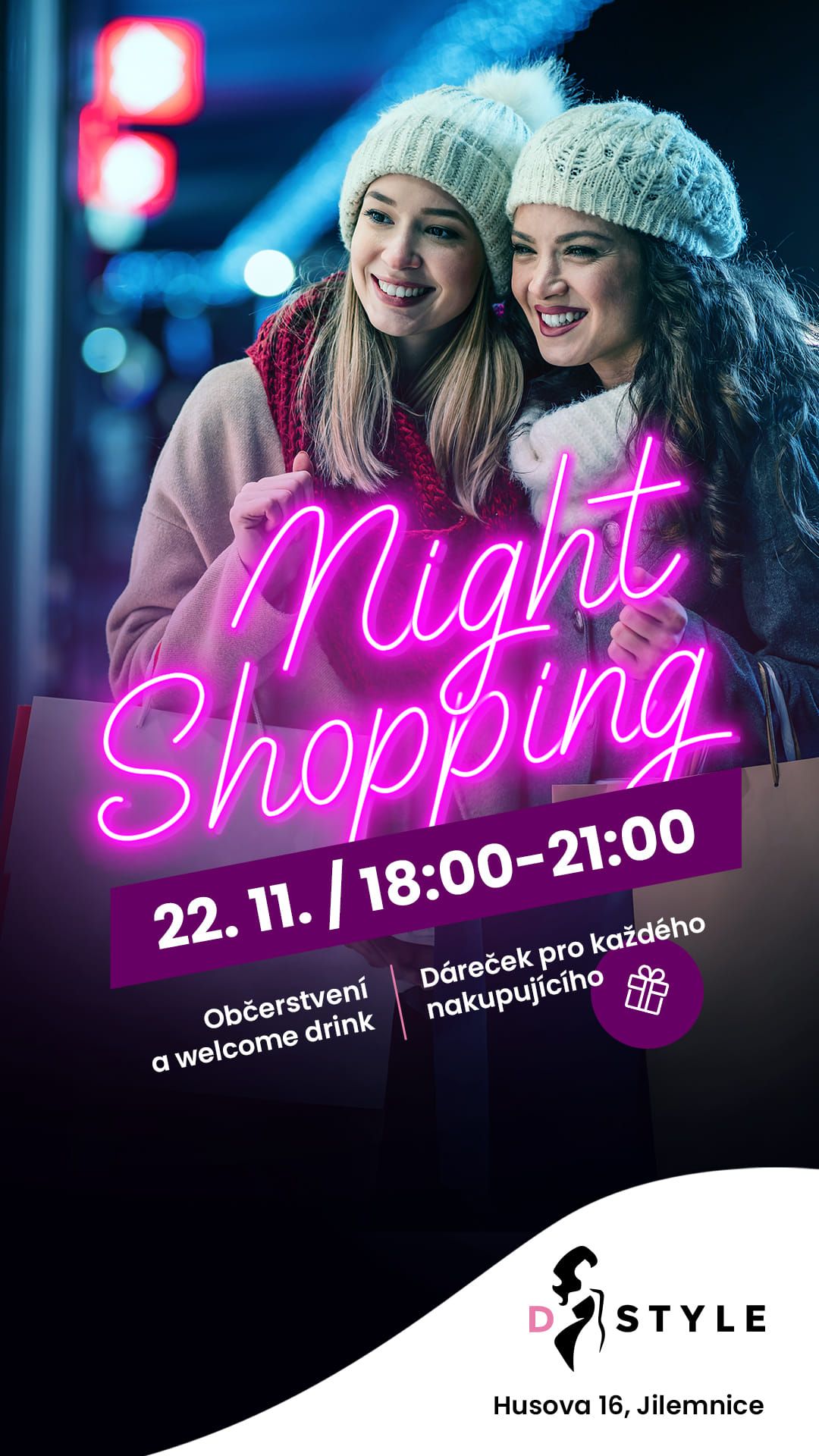 Night shopping \ud83e\udd42\ud83c\udf7e\ud83d\udecd