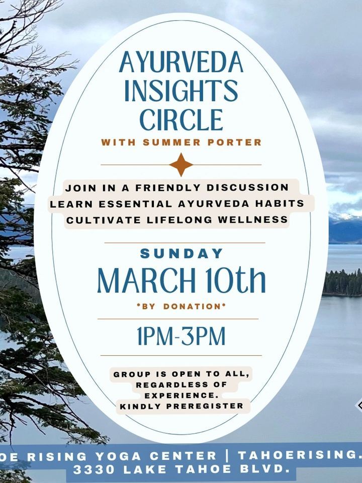 Ayurveda Insights Circle with Summer Porter