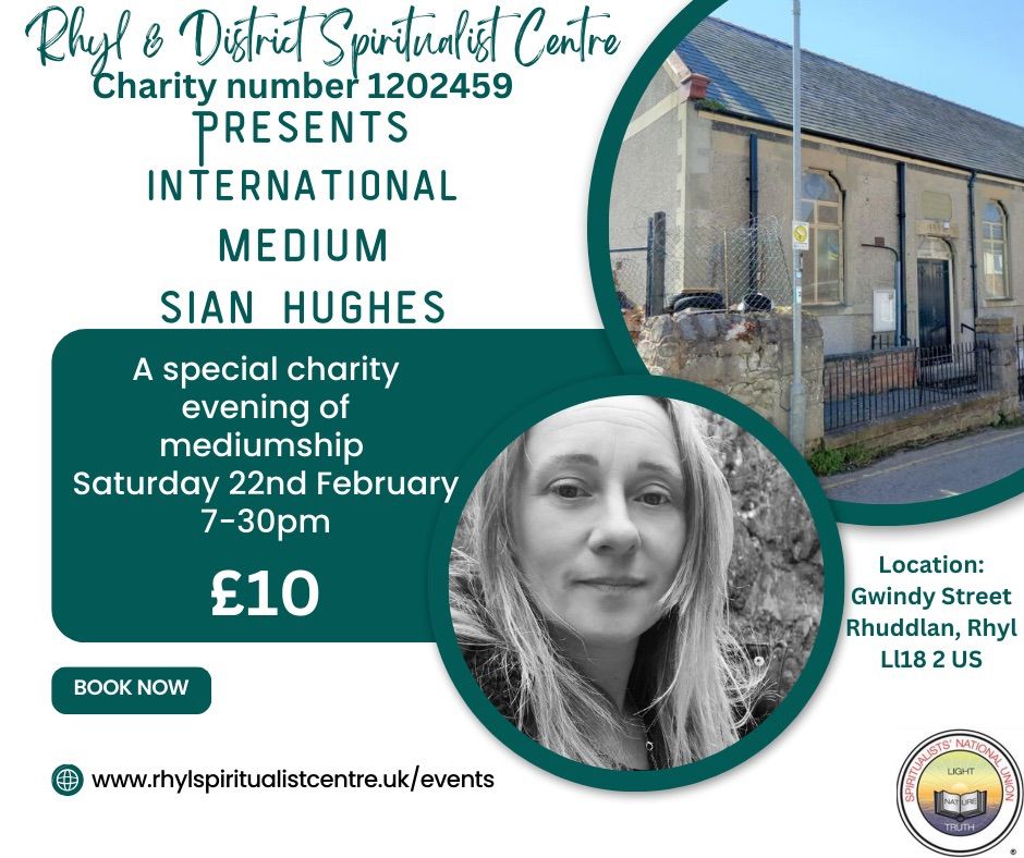 Charity Evening of Mediumship with Sian Hughes.