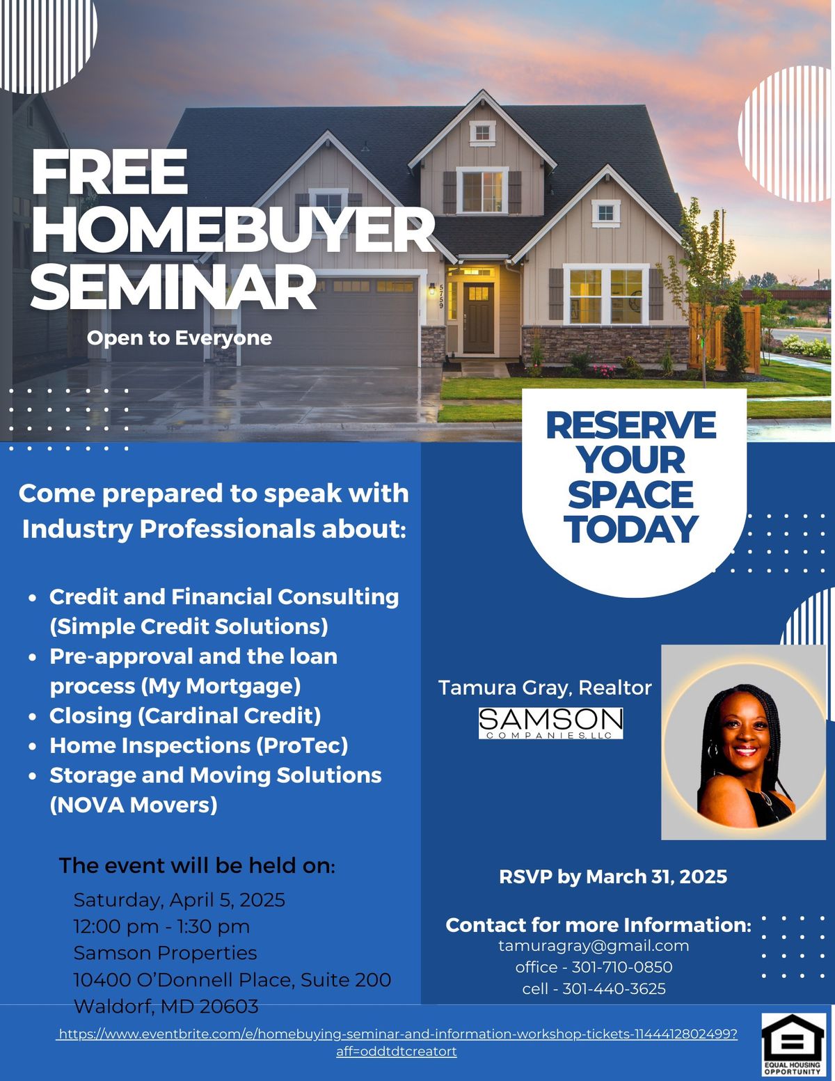 Free Home Buyer Seminar and Workshop