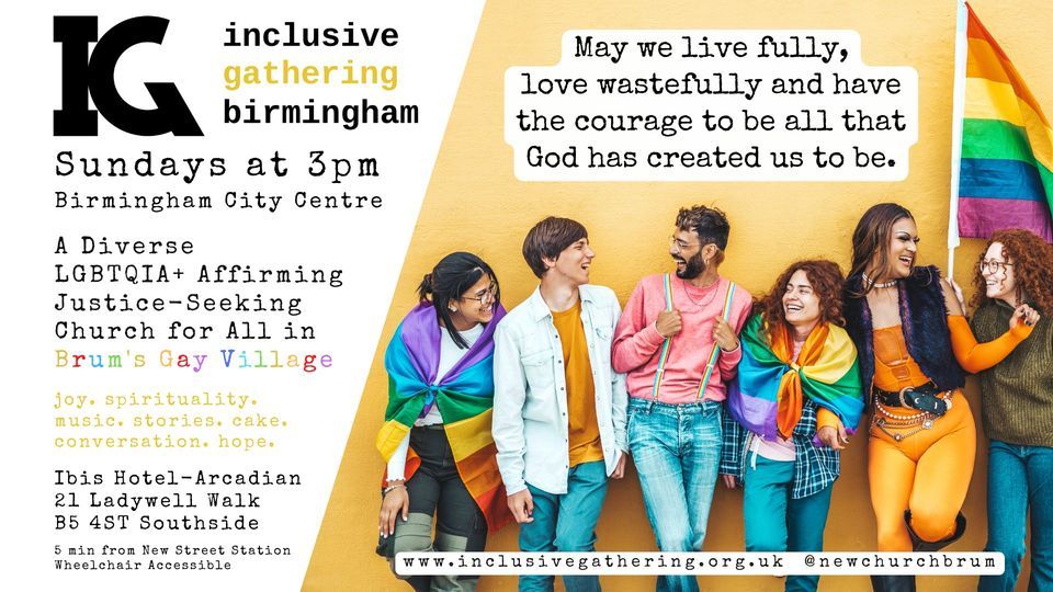Inclusive Gathering Birmingham - at Ibis Hotel Arcadian