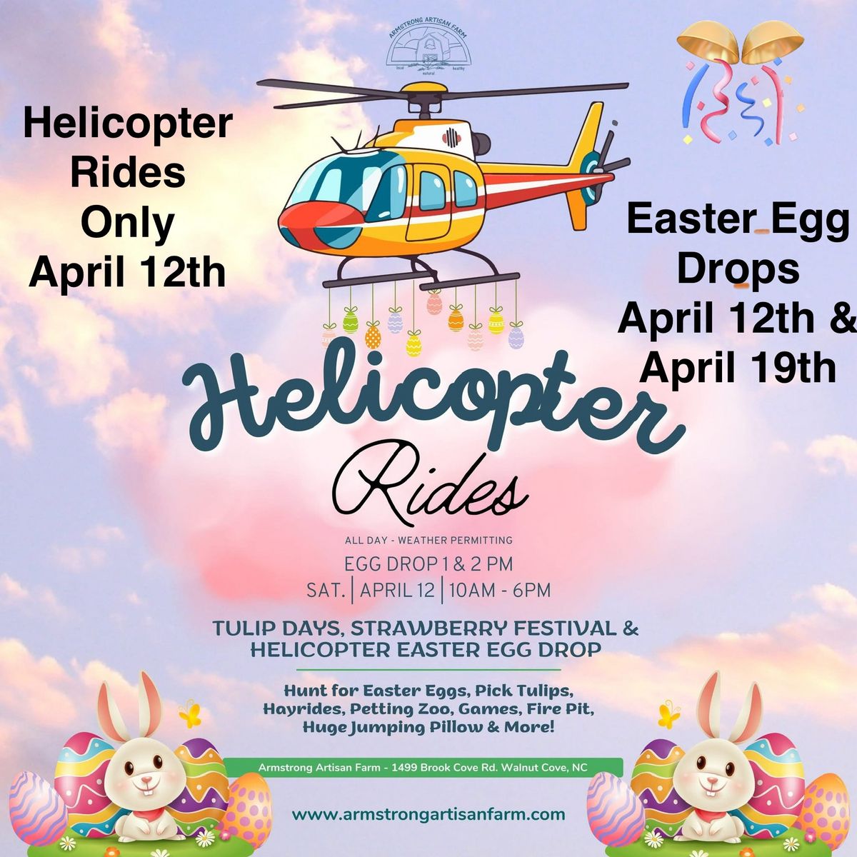 Helicopter Easter Egg Drop and Helicopter Rides