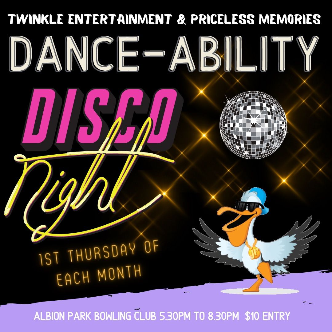 DANCE - Ability Disco & Social Night - THEME Christmas Party