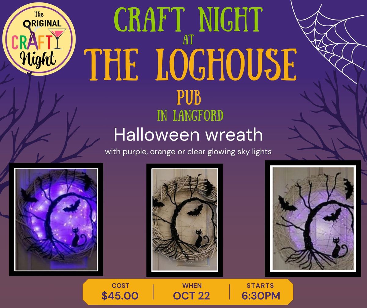 Halloween Wreath at the Loghouse Pub