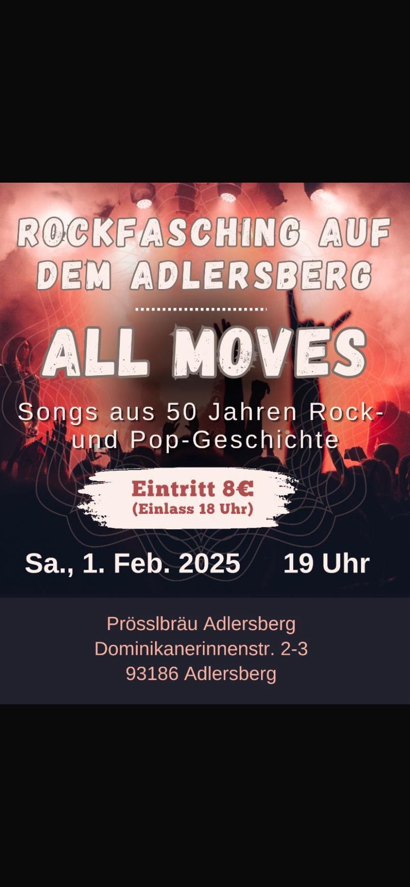 Rockfasching beim Pr\u00f6sslBr\u00e4u 