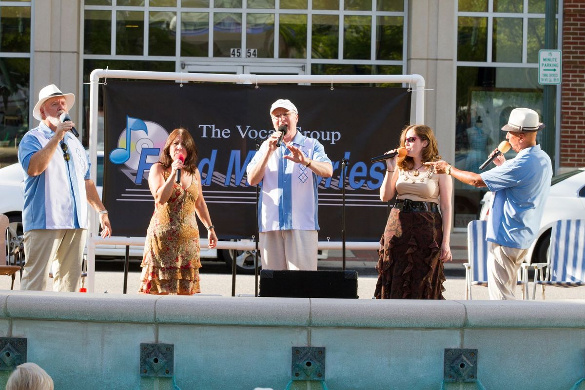 Vocal Group Fond Memories at the VA Beach Town Center Plaza, Sunday, July 7th