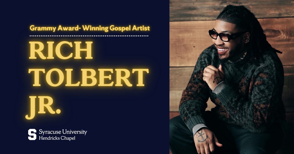 Gospel Singer Rich Tolbert Jr. at Hendricks Chapel