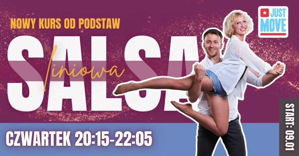 Salsa Liniowa On 1 od podstaw z Ad\u0105 i Paw\u0142em - START 09.01