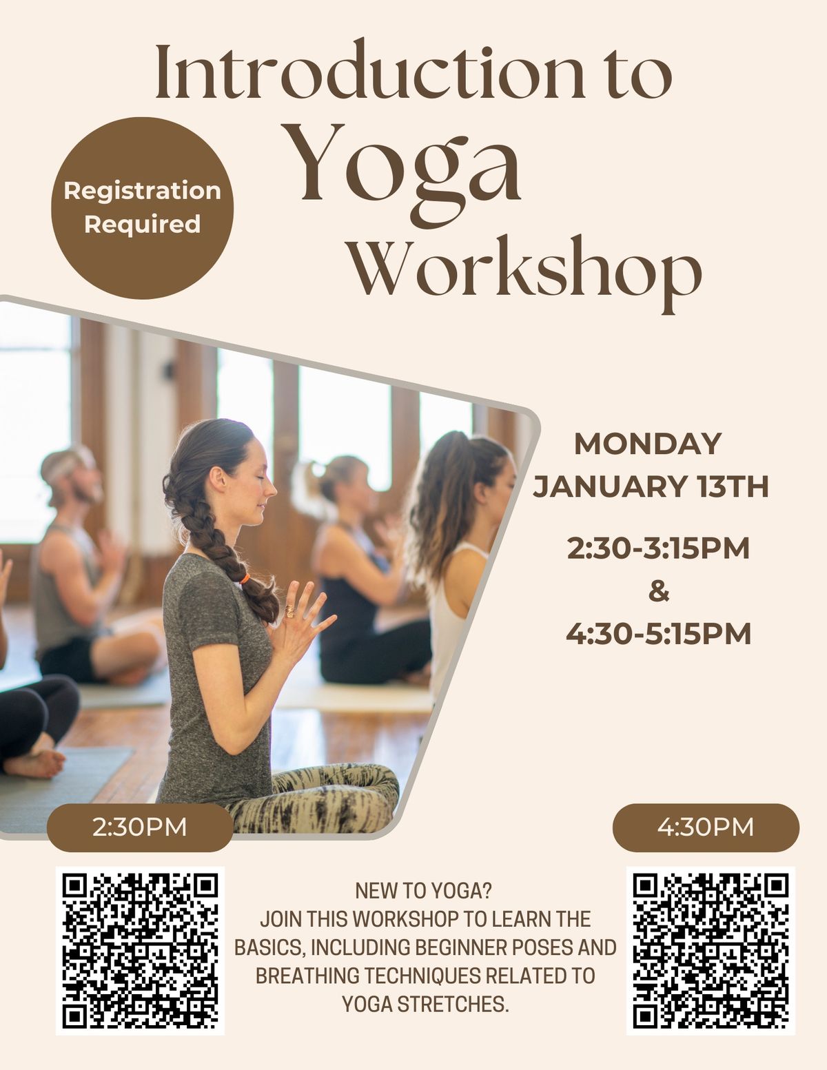 Intro to Yoga Workshop