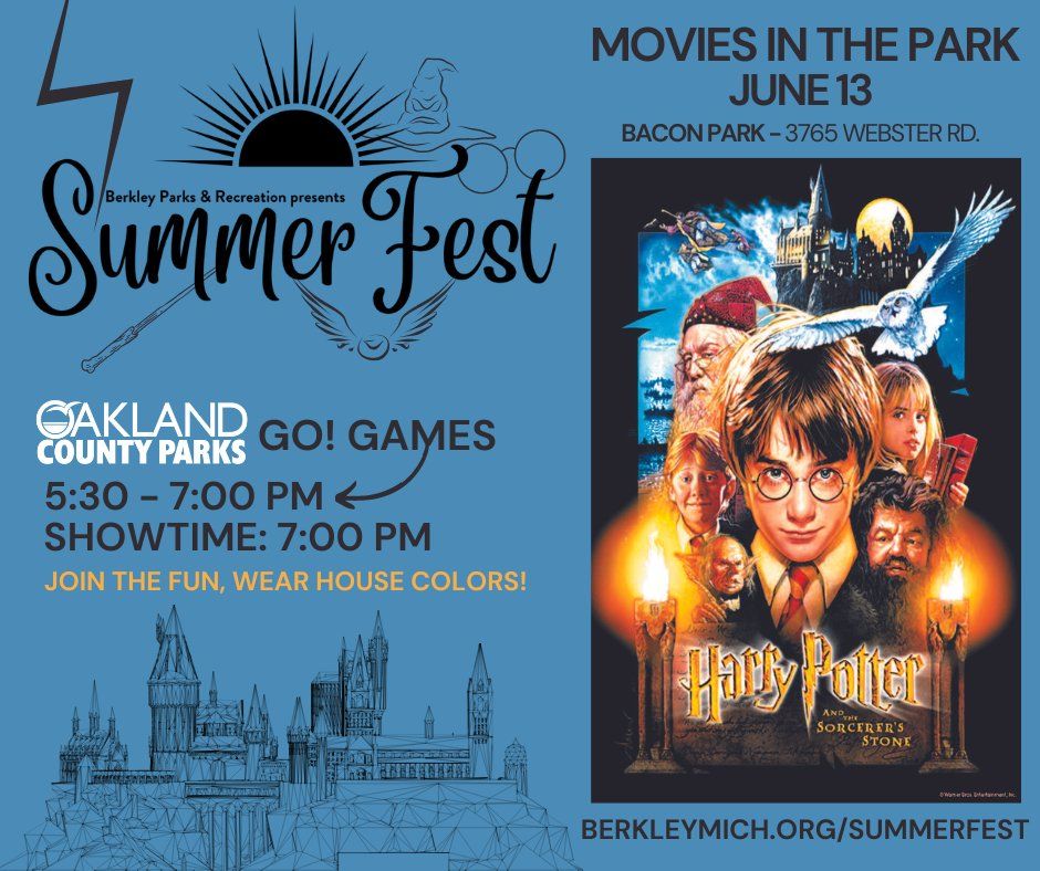 Movies in the Park- Harry Potter and the Sorcerer's Stone